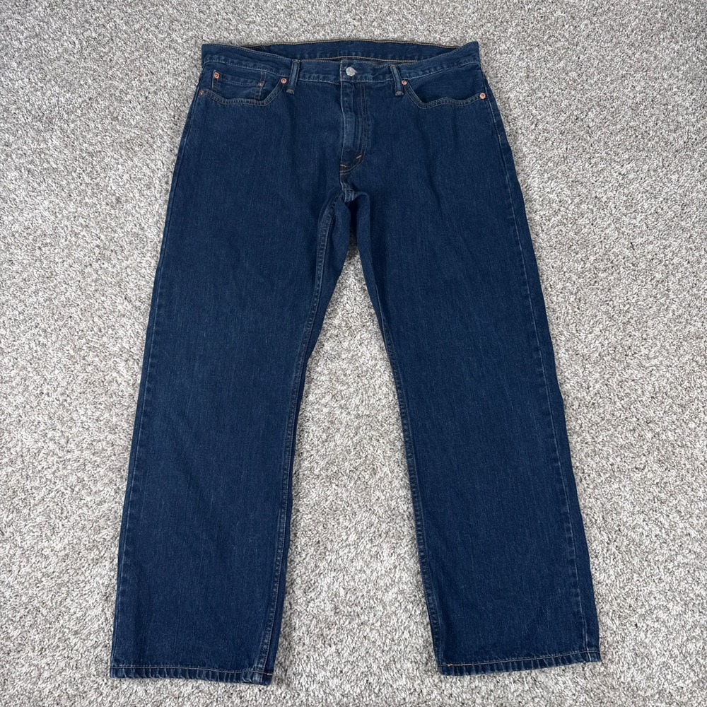 Levis 514 Jeans Mens 38x30 Dark Wash Blue Straight Fit 100% Cotton Denim‎